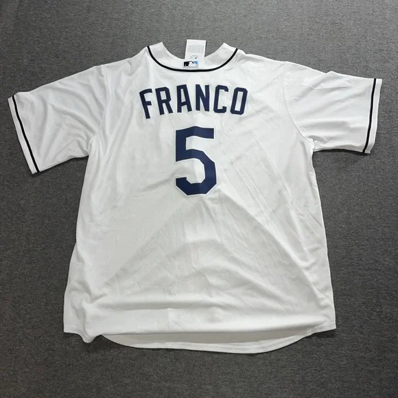 Wander Franco Tampa Bay Rays Nike Jersey - White Size XL‎ MLB Baseball NWT - Picture 4 of 10